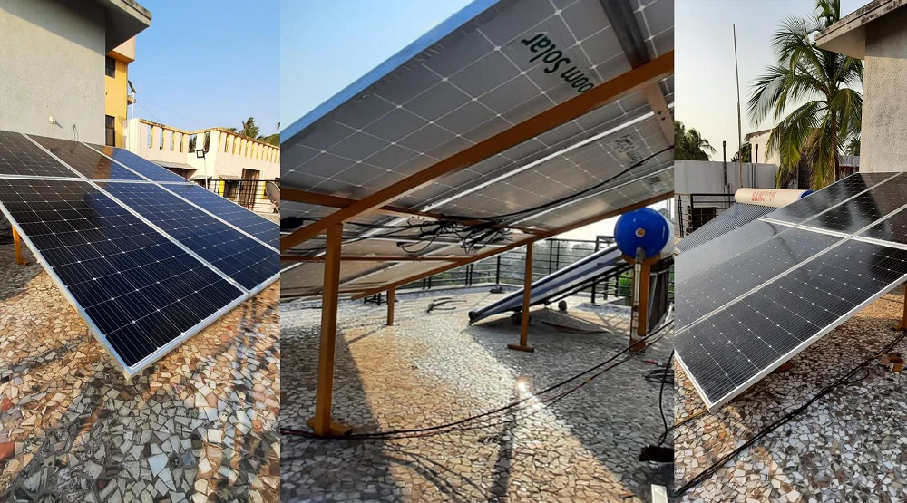 Solar installation by All in One Powertech Solutions